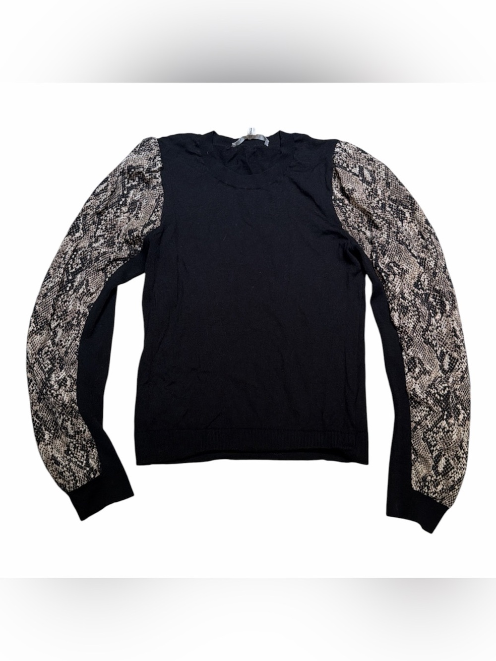 Veronica Beard Adler Mixed Media Merino Wool & Silk Sweater – medium